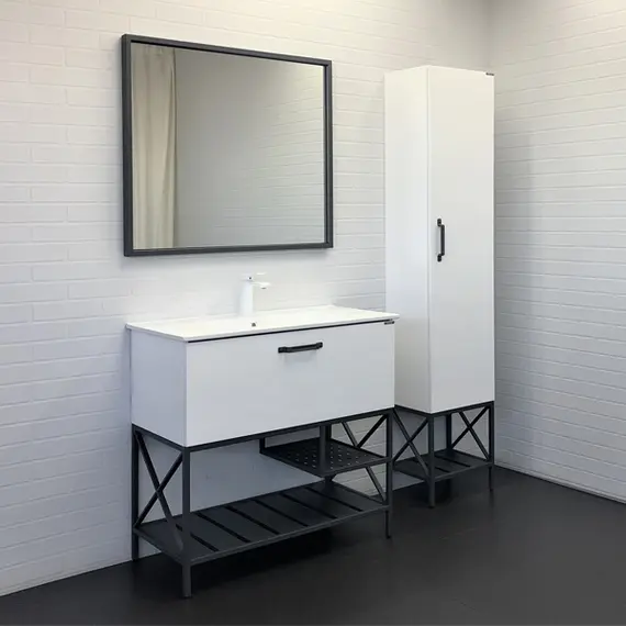 ШКАФ-КОЛОННА COMFORTY БРЕДФОРД-40 БЕЛЫЙ