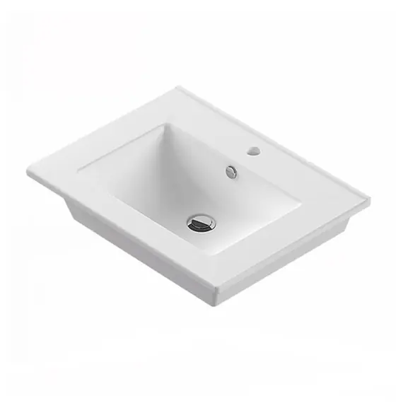 ТУМБА-УМЫВАЛЬНИК COMFORTY МАРИО-60 ДУБ ТЕМНЫЙ С РАКОВИНОЙ QUADRO 60