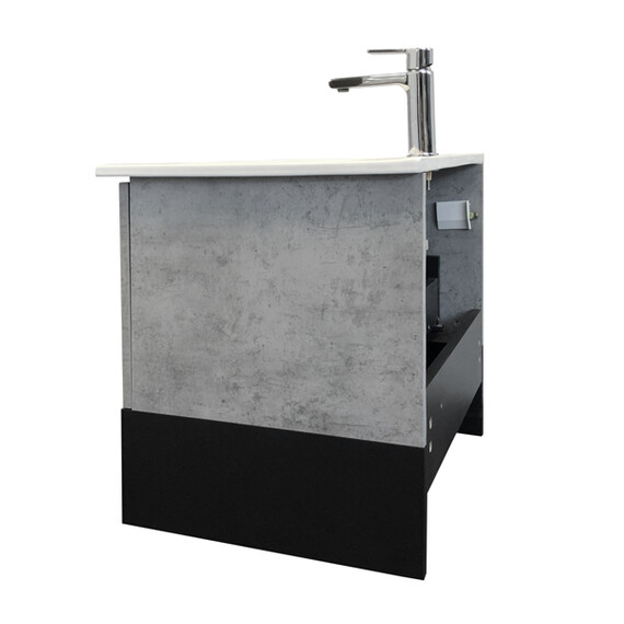 ТУМБА-УМЫВАЛЬНИК COMFORTY ФРАНКФУРТ-60 БЕТОН СВЕТЛЫЙ С РАКОВИНОЙ COMFORTY 60E