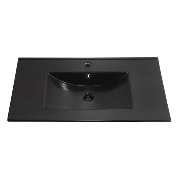 ТУМБА-УМЫВАЛЬНИК COMFORTY РАВЕННА ЛОФТ-90 ДУБ ТЕМНО-КОРИЧНЕВЫЙ С РАКОВИНОЙ  COMFORTY 90E ЧЕРНАЯ МАТОВАЯ