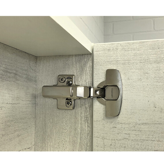 ЗЕРКАЛО-ШКАФ COMFORTY НИКОСИЯ-70 ДУБ БЕЛЫЙ