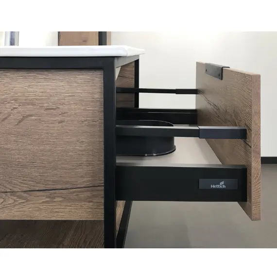 ТУМБА-УМЫВАЛЬНИК COMFORTY БОНН-75 ДУБ ТЕМНЫЙ С РАКОВИНОЙ COMFORTY 75E