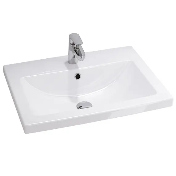 ТУМБА-УМЫВАЛЬНИК COMFORTY НИКОСИЯ-70Н ДУБ БЕЛЫЙ С РАКОВИНОЙ COMO 70