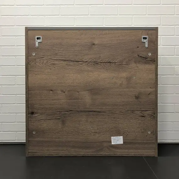 ЗЕРКАЛО-ШКАФ COMFORTY НИКОСИЯ-80 ДУБ ТЕМНЫЙ