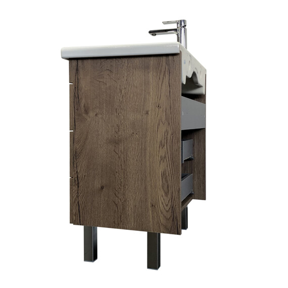 ТУМБА-УМЫВАЛЬНИК COMFORTY НИКОСИЯ-70Н ДУБ ТЕМНЫЙ С РАКОВИНОЙ COMO 70