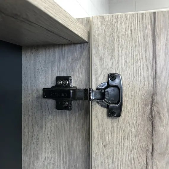 ЗЕРКАЛО-ШКАФ COMFORTY ПОРТО-90 ДУБ ДЫМЧАТЫЙ