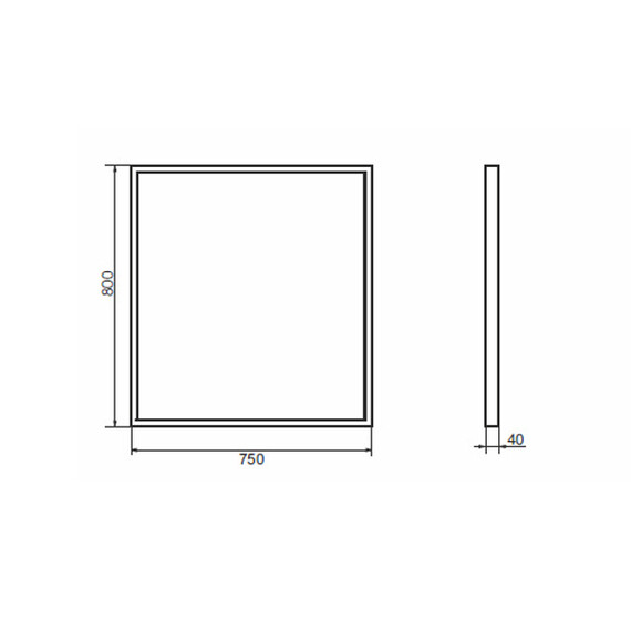 ЗЕРКАЛО COMFORTY БРЕДФОРД-75 РАМА СЕРЫЙ ГРАФИТ