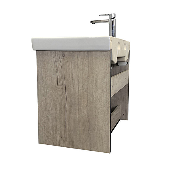 ТУМБА-УМЫВАЛЬНИК COMFORTY ВЕНА-70 ДУБ ДЫМЧАТЫЙ С РАКОВИНОЙ АДРИАНА 70
