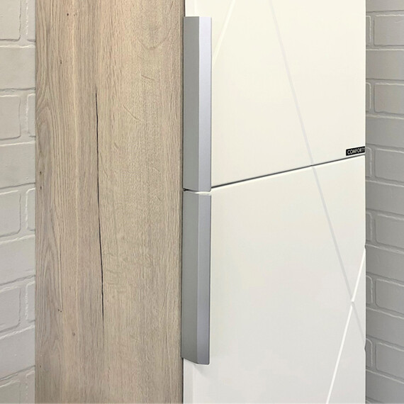 ШКАФ-КОЛОННА COMFORTY МЕРАНО-35 БЕЛЫЙ/ДУБ ДЫМЧАТЫЙ