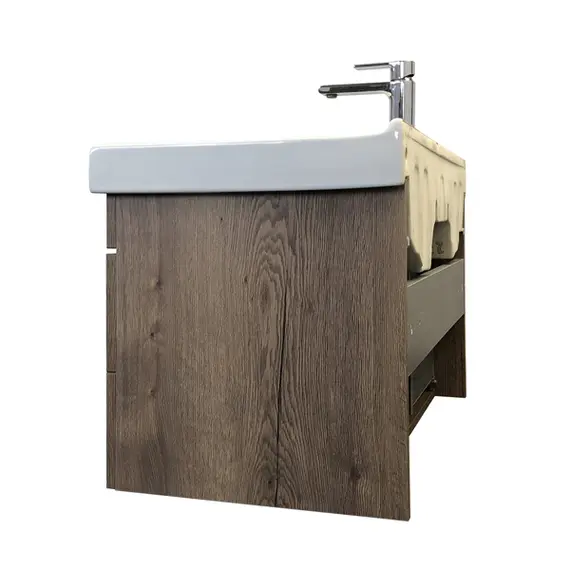 ТУМБА-УМЫВАЛЬНИК COMFORTY НИКОСИЯ 80П ДУБ ТЕМНЫЙ С РАКОВИНОЙ FEST 80