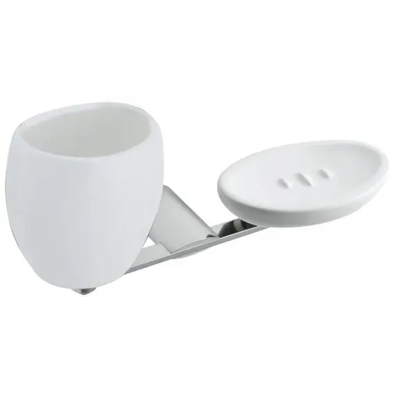 МЫЛЬНИЦА И СТАКАН ДЛЯ ЗУБНЫХ ЩЕТОК WEBERT ARIA AI501101015