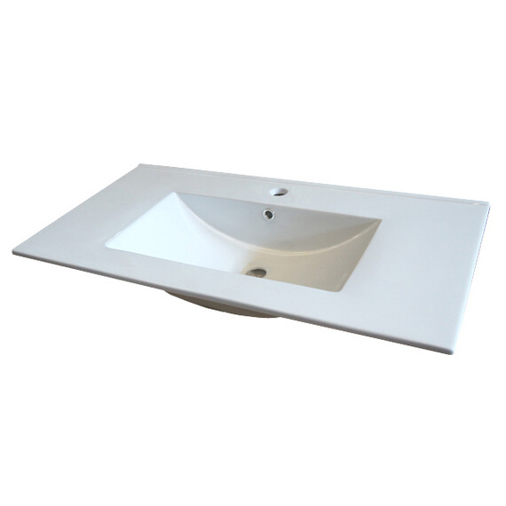 ТУМБА-УМЫВАЛЬНИК COMFORTY ФРАНКФУРТ-90 БЕТОН СВЕТЛЫЙ С РАКОВИНОЙ  COMFORTY 90E ЧЕРНАЯ МАТОВАЯ