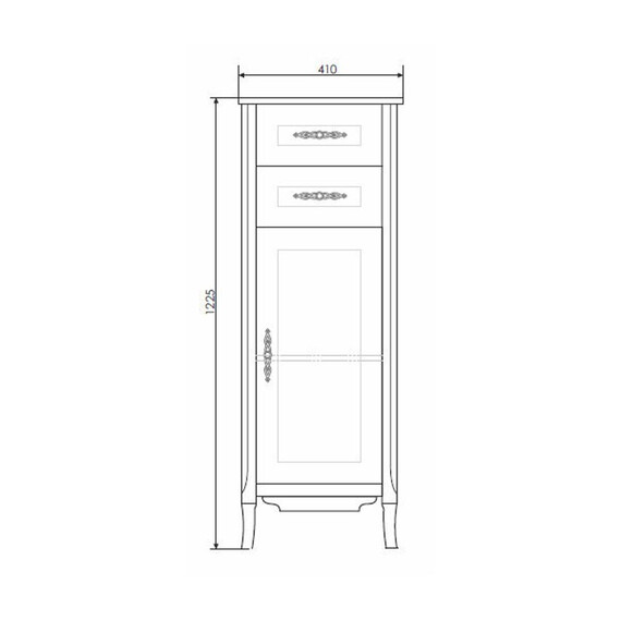 ПОЛУКОЛОННА COMFORTY ВЕРСАЛЬ-40 СЛОНОВАЯ КОСТЬ