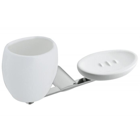 МЫЛЬНИЦА И СТАКАН ДЛЯ ЗУБНЫХ ЩЕТОК WEBERT ARIA AI501101015 МЫЛЬНИЦА И СТАКАН ДЛЯ ЗУБНЫХ ЩЕТОК WEBERT ARIA AI501101015