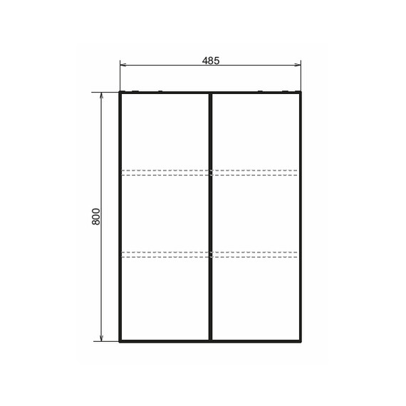 ШКАФ ПОДВЕСНОЙ COMFORTY ПОРТО-50 ДУБ ТЕМНО-КОРИЧНЕВЫЙ