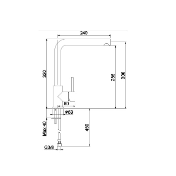 СМЕСИТЕЛЬ ДЛЯ КУХНИ WEBERT LONDON LO940302015 ХРОМ