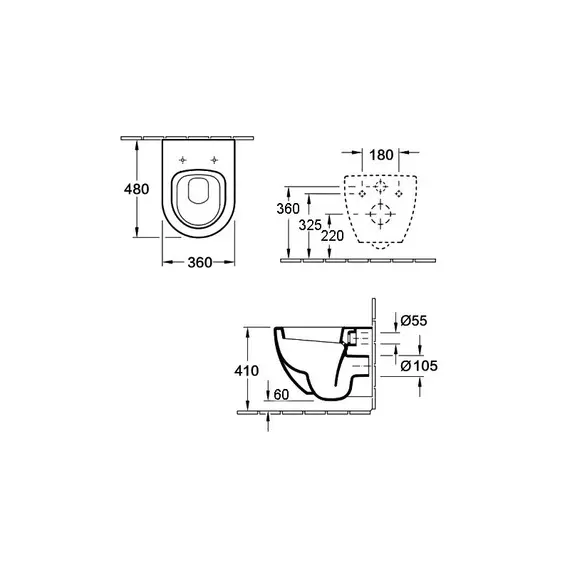 УНИТАЗ-ПОДВЕСНОЙ ESBANO AZALEA БЕЛЫЙ