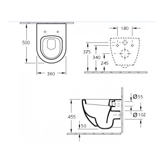 УНИТАЗ-ПОДВЕСНОЙ ESBANO LOTUS БЕЛЫЙ