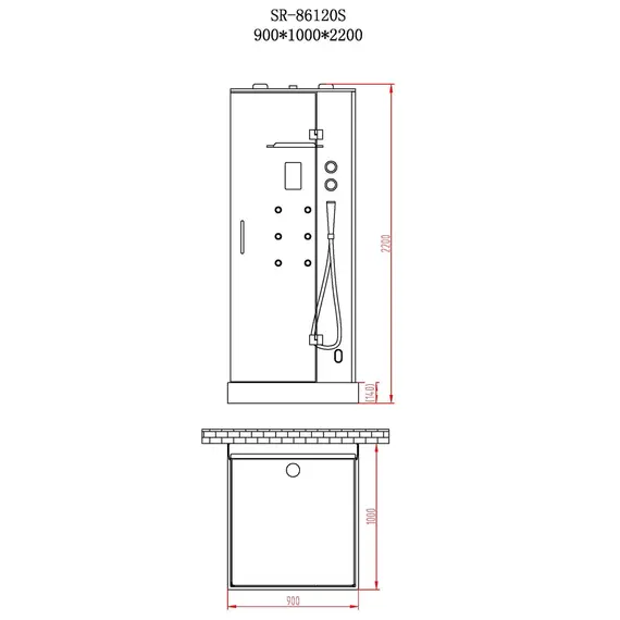 ДУШЕВАЯ КАБИНА ORANS SR-86120S