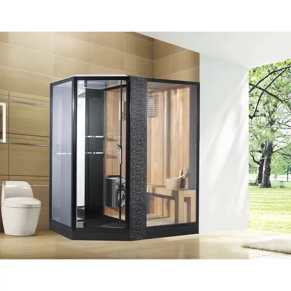 ДУШЕВАЯ КАБИНА С САУНОЙ ORANS RS-89103LS/RS ЧЕРНАЯ