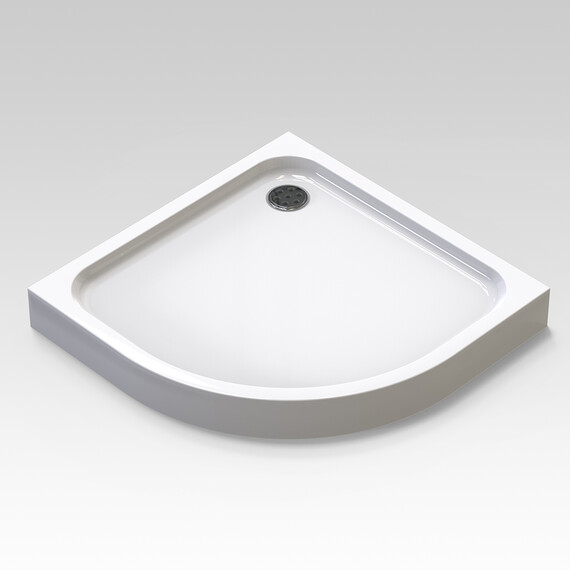 ДУШЕВОЙ ПОДДОН VECONI TEZEO ACRYLIC TZ-01, 800X800X140, АКРИЛ, БЕЛЫЙ
