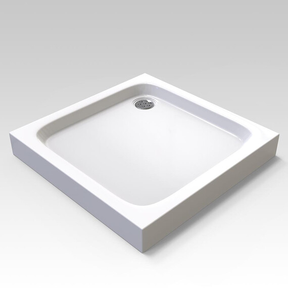 ДУШЕВОЙ ПОДДОН VECONI TEZEO ACRYLIC TZ-02, 800X800X140, АКРИЛ, БЕЛЫЙ