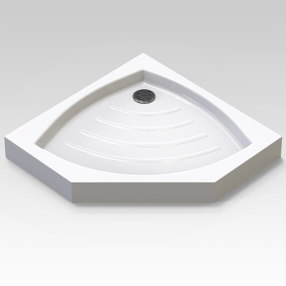 ДУШЕВОЙ ПОДДОН VECONI TEZEO ACRYLIC TZ-03, 900X900X140, АКРИЛ, БЕЛЫЙ