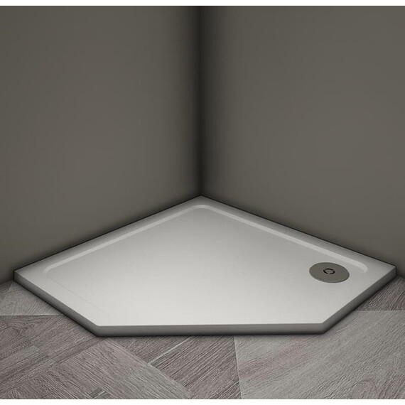 ДУШЕВОЙ ПОДДОН VECONI TEZEO STONE TZ-12, 900X900X30, ИСКУССТВЕННЫЙ КАМЕНЬ, БЕЛЫЙ