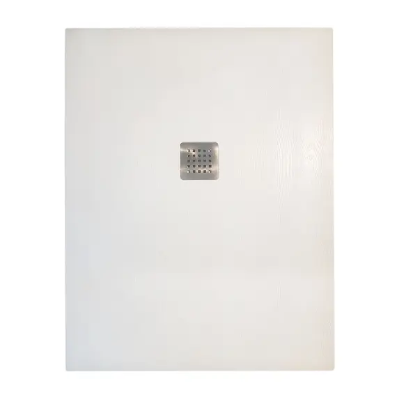 ДУШЕВОЙ ПОДДОН VECONI TEZEO STONE TZW-21, 1000X800X30, ИСКУССТВЕННЫЙ КАМЕНЬ, БЕЛЫЙ