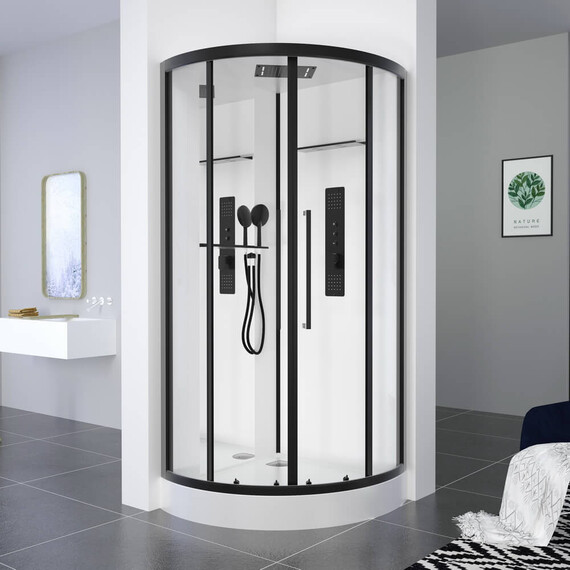 ДУШЕВАЯ КАБИНА BLACK & WHITE GALAXY G8021 90Х90Х217