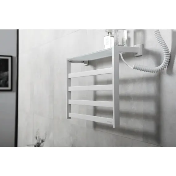 ЭЛЕКТРИЧЕСКИЙ ПОЛОТЕНЦЕСУШИТЕЛЬ BLACK & WHITE N-333 B БЕЛЫЙ МАТОВЫЙ