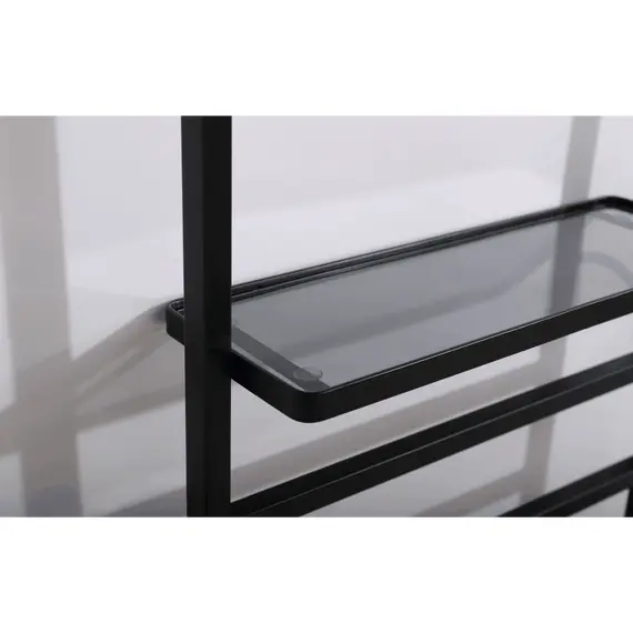 ЭЛЕКТРИЧЕСКИЙ ПОЛОТЕНЦЕСУШИТЕЛЬ BLACK & WHITE N-337B ЧЕРНЫЙ МАТОВЫЙ