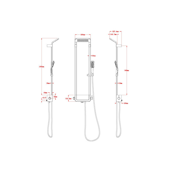 ДУШЕВАЯ ПАНЕЛЬ BLACK & WHITE W1010 СНЕЖНЫЙ БЕЛЫЙ ДУШЕВАЯ ПАНЕЛЬ BLACK & WHITE W1010 СНЕЖНЫЙ БЕЛЫЙ