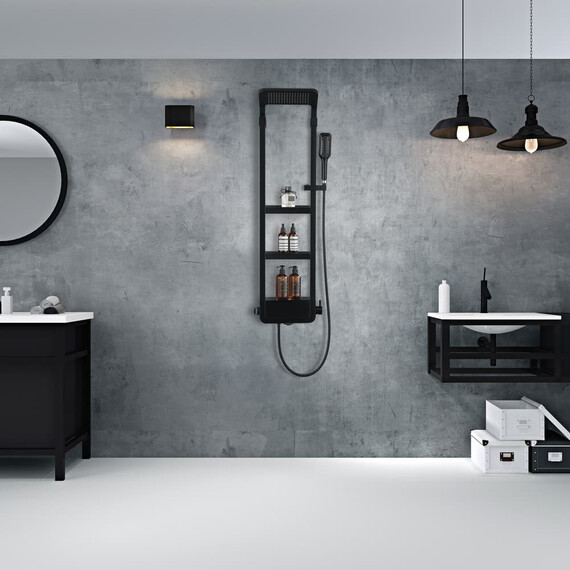 ДУШЕВАЯ ПАНЕЛЬ BLACK & WHITE W1220 ГРАФИТОВЫЙ ЧЕРНЫЙ