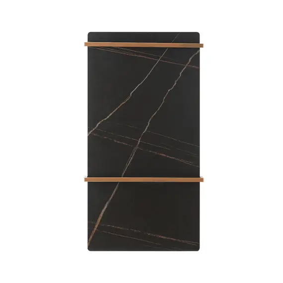 ЭЛЕКТРИЧЕСКИЙ ПОЛОТЕНЦЕСУШИТЕЛЬ BLACK & WHITE N-389ND КОРИЧНЕВЫЙ С ЗОЛОТОМ