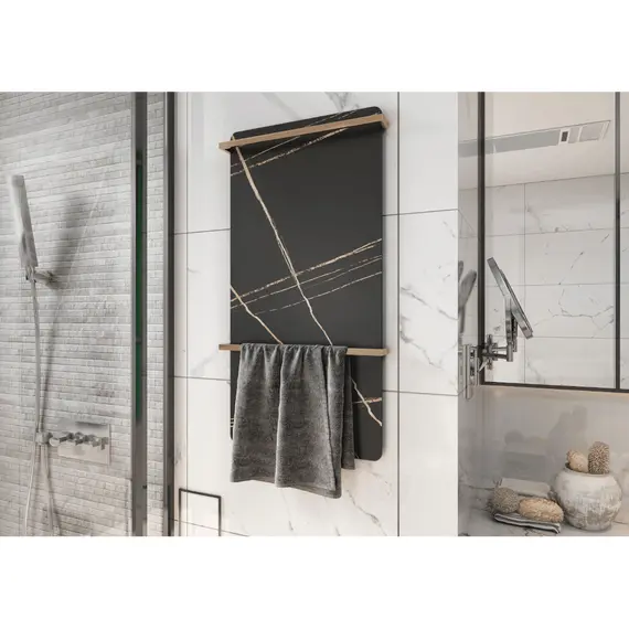 ЭЛЕКТРИЧЕСКИЙ ПОЛОТЕНЦЕСУШИТЕЛЬ BLACK & WHITE N-389ND КОРИЧНЕВЫЙ С ЗОЛОТОМ