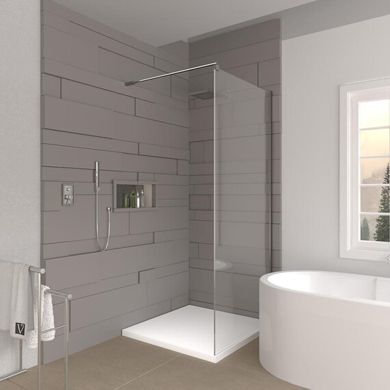 ДУШЕВАЯ ПЕРЕГОРОДКА VECONI KORATO KR-72, 1200X2000, ХРОМ, СТЕКЛО ПРОЗРАЧНОЕ