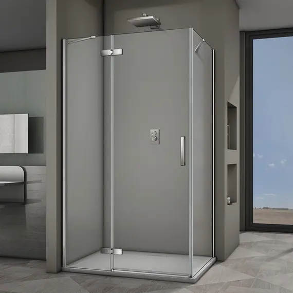 ДУШЕВОЙ УГОЛ VECONI ROVIGO RV-064, 1000X900X1950 ХРОМ, СТЕКЛО ПРОЗРАЧНОЕ