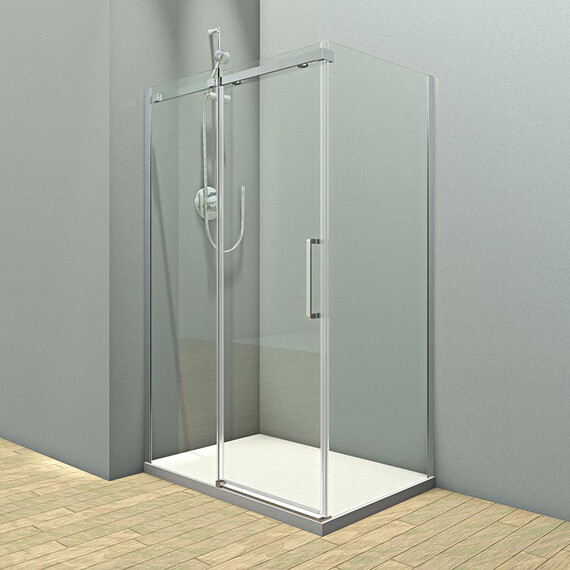 ДУШЕВОЙ УГОЛ VECONI ROVIGO RV-071, 1500Х900Х1950, ХРОМ, СТЕКЛО ПРОЗРАЧНОЕ