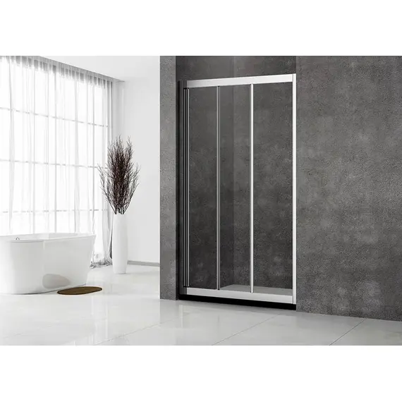 ДУШЕВАЯ ДВЕРЬ VECONI VIANNO VN-31, 1100Х1950, ХРОМ, СТЕКЛО ПРОЗРАЧНОЕ