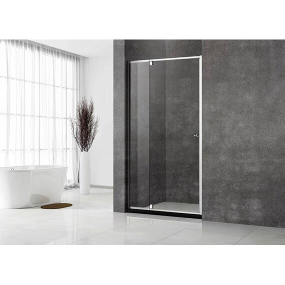 ДУШЕВАЯ ДВЕРЬ VECONI VIANNO VN-32, 700X1950, ХРОМ, СТЕКЛО ПРОЗРАЧНОЕ