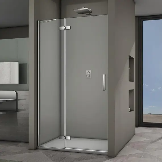 ДУШЕВАЯ ДВЕРЬ VECONI VIANNO VN-64, 1000X1950, ХРОМ, СТЕКЛО ПРОЗРАЧНОЕ