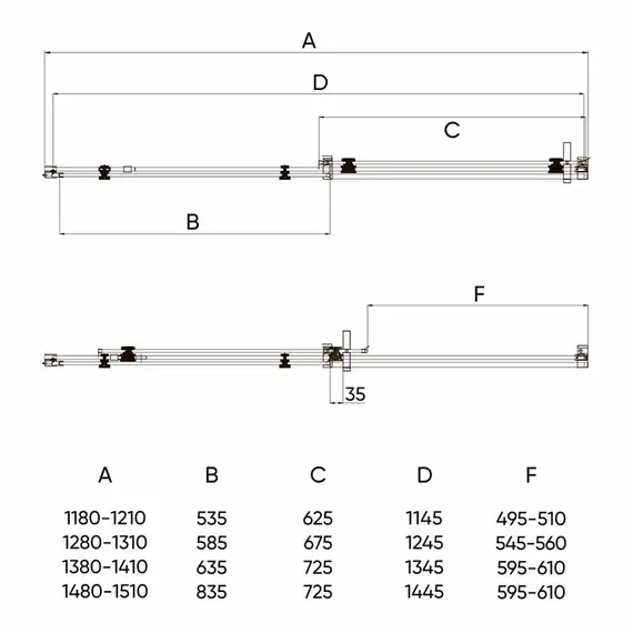 ДУШЕВАЯ ДВЕРЬ VECONI VIANNO VN-74, 1200X1950, ХРОМ, СТЕКЛО ПРОЗРАЧНОЕ