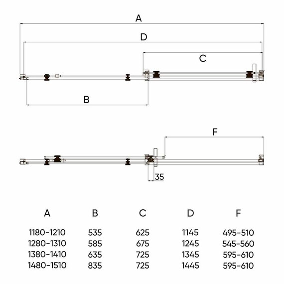 ДУШЕВАЯ ДВЕРЬ VECONI VIANNO VN-74, 1300X1950, ХРОМ, СТЕКЛО ПРОЗРАЧНОЕ