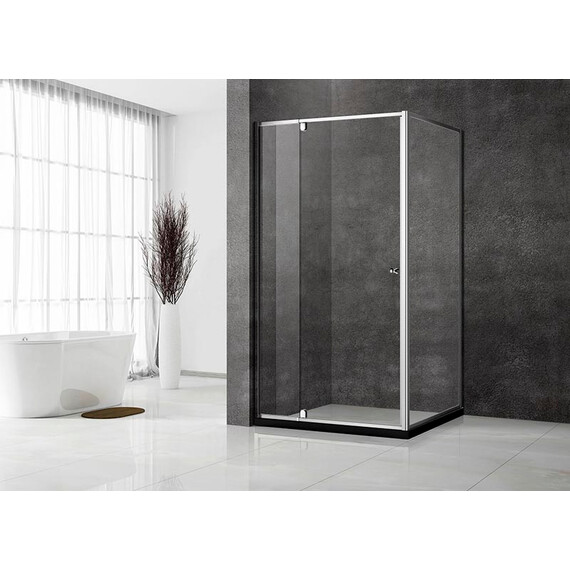 ДУШЕВОЙ УГОЛ VECONI ROVIGO RV-032, 1100Х900Х1950, ХРОМ, СТЕКЛО ПРОЗРАЧНОЕ