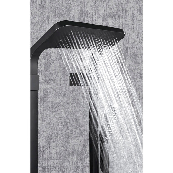 ДУШЕВАЯ ПАНЕЛЬ BLACK & WHITE W1220 ГРАФИТОВЫЙ ЧЕРНЫЙ