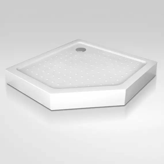ДУШЕВОЙ ПОДДОН ТРАПЕЦИЯ RGW LUX/TN-TR (ЛИТОЙ ЭКРАН) 900X900