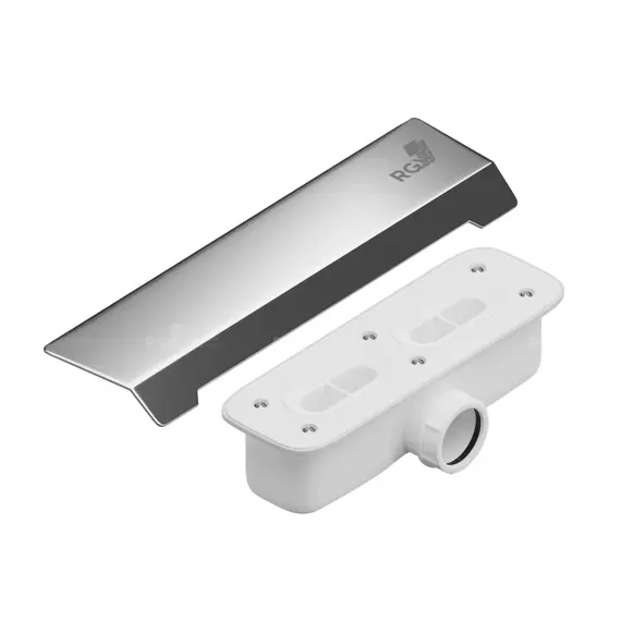 СИФОН СО СТАЛЬНОЙ НАКЛАДКОЙ RGW S-015 ХРОМ К ПОДДОНУ STA