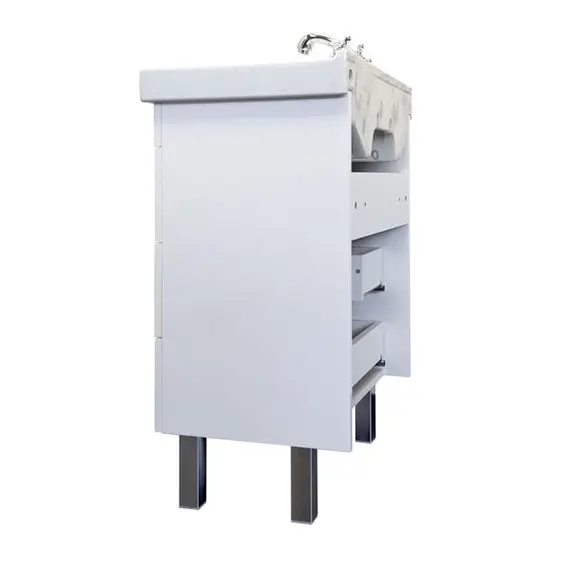 ТУМБА-УМЫВАЛЬНИК COMFORTY НИКОСИЯ 60Н БЕЛЫЙ ГЛЯНЕЦ С РАКОВИНОЙ FEST 60