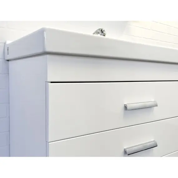 ТУМБА-УМЫВАЛЬНИК COMFORTY НИКОСИЯ-80Н БЕЛЫЙ ГЛЯНЕЦ С РАКОВИНОЙ FEST 80